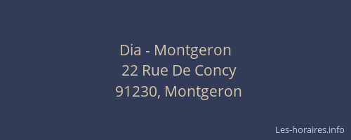 Dia - Montgeron