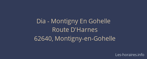Dia - Montigny En Gohelle