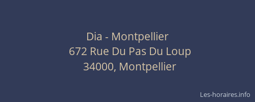Dia - Montpellier