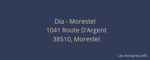 Dia - Morestel