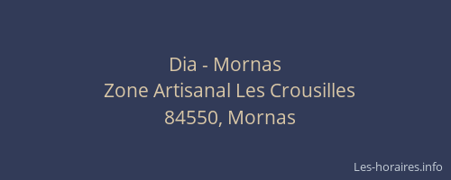 Dia - Mornas