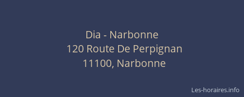 Dia - Narbonne
