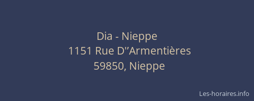 Dia - Nieppe
