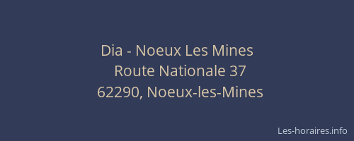 Dia - Noeux Les Mines