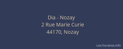 Dia - Nozay