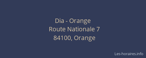 Dia - Orange