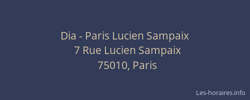 Dia - Paris Lucien Sampaix