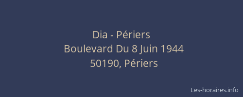 Dia - P&eacute;riers