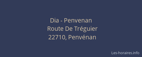 Dia - Penvenan
