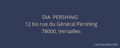 DIA  PERSHING