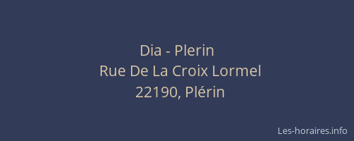 Dia - Plerin