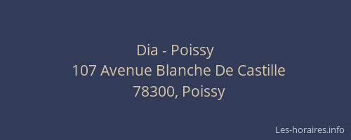 Dia - Poissy