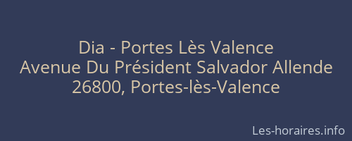 Dia - Portes Lès Valence