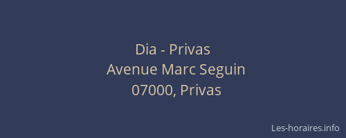 Dia - Privas