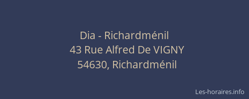 Dia - Richardménil