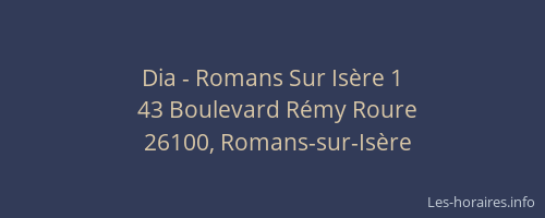 Dia - Romans Sur Isère 1