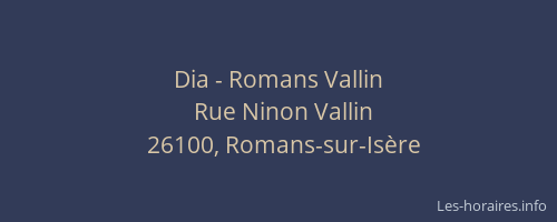 Dia - Romans Vallin