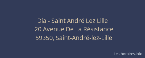 Dia - Saint André Lez Lille