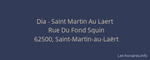 Dia - Saint Martin Au Laert