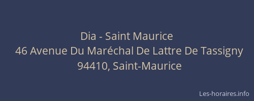 Dia - Saint Maurice