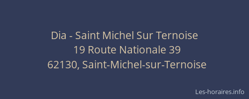 Dia - Saint Michel Sur Ternoise