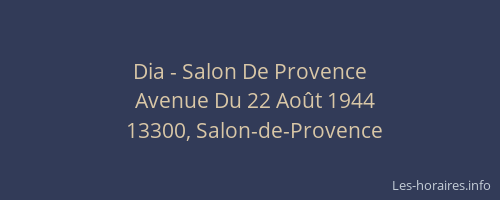 Dia - Salon De Provence