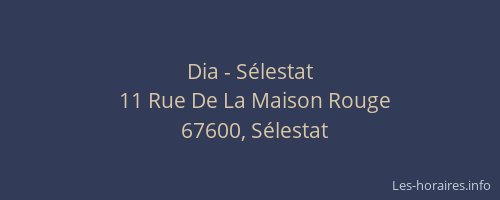 Dia - Sélestat
