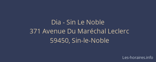 Dia - Sin Le Noble
