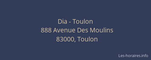 Dia - Toulon