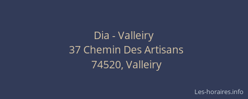 Dia - Valleiry