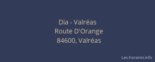 Dia - Valr&eacute;as