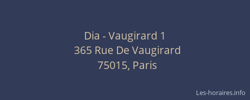 Dia - Vaugirard 1