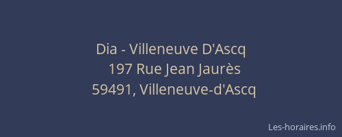 Dia - Villeneuve D'Ascq