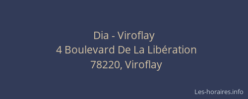 Dia - Viroflay