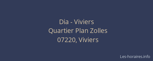 Dia - Viviers