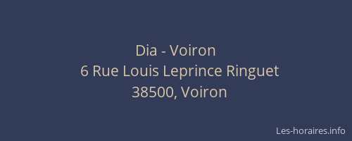 Dia - Voiron