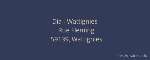 Dia - Wattignies
