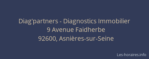 Diag'partners - Diagnostics Immobilier