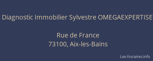 Diagnostic Immobilier Sylvestre OMEGAEXPERTISE