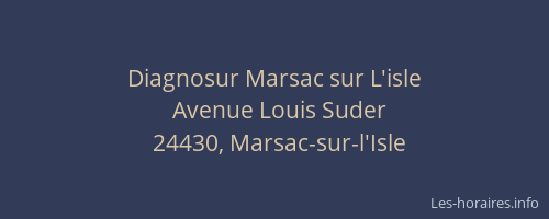 Diagnosur Marsac sur L'isle