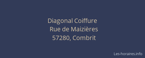Diagonal Coiffure