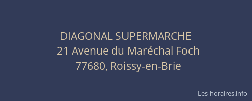 DIAGONAL SUPERMARCHE