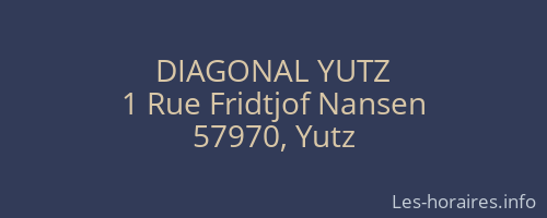 DIAGONAL YUTZ