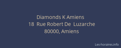 Diamonds K Amiens