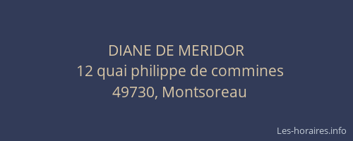 DIANE DE MERIDOR
