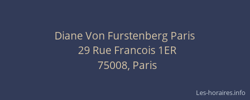 Diane Von Furstenberg Paris