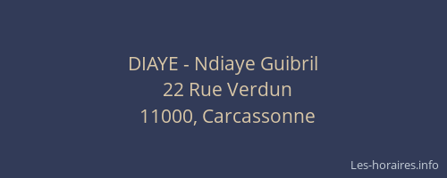 DIAYE - Ndiaye Guibril