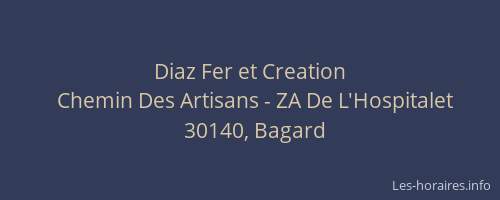 Diaz Fer et Creation