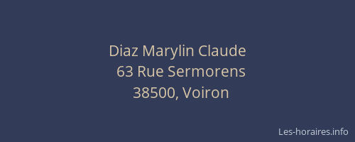 Diaz Marylin Claude