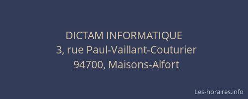 DICTAM INFORMATIQUE